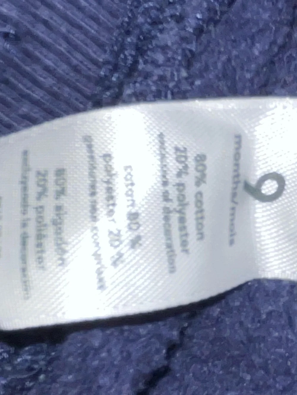 Carter’s Sweatpant Joggers- Navy & Light Gray